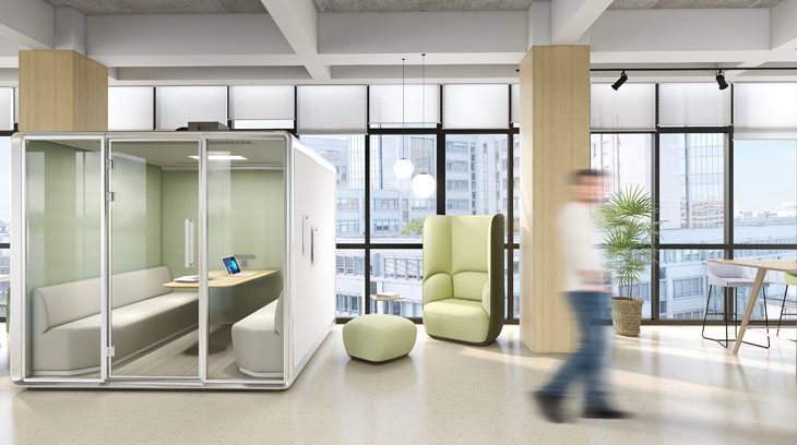 为混合办公空间提供4个实用的办公家具解决方案