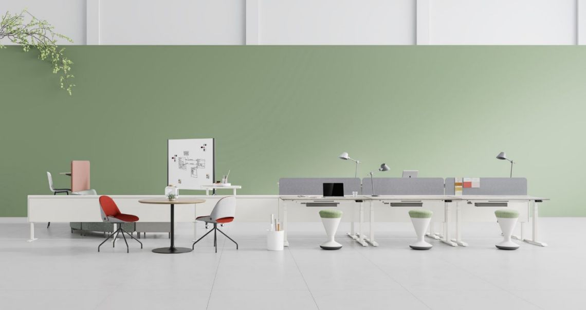 办公桌,颜色,办公室,办公空间,办公家具,工位